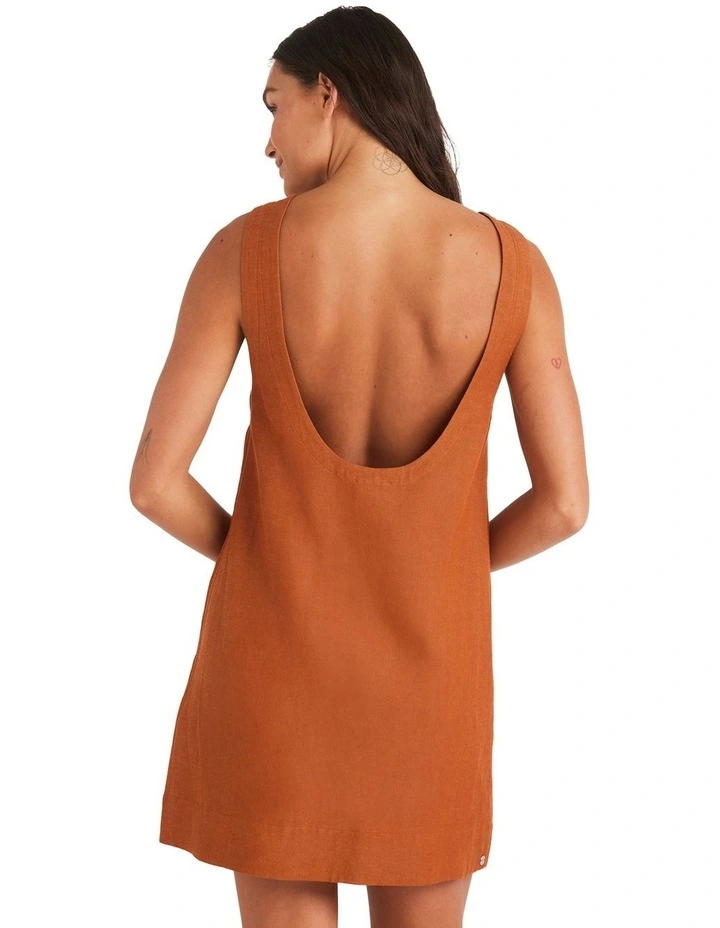 Lucky Charm Dress in Camel image 2