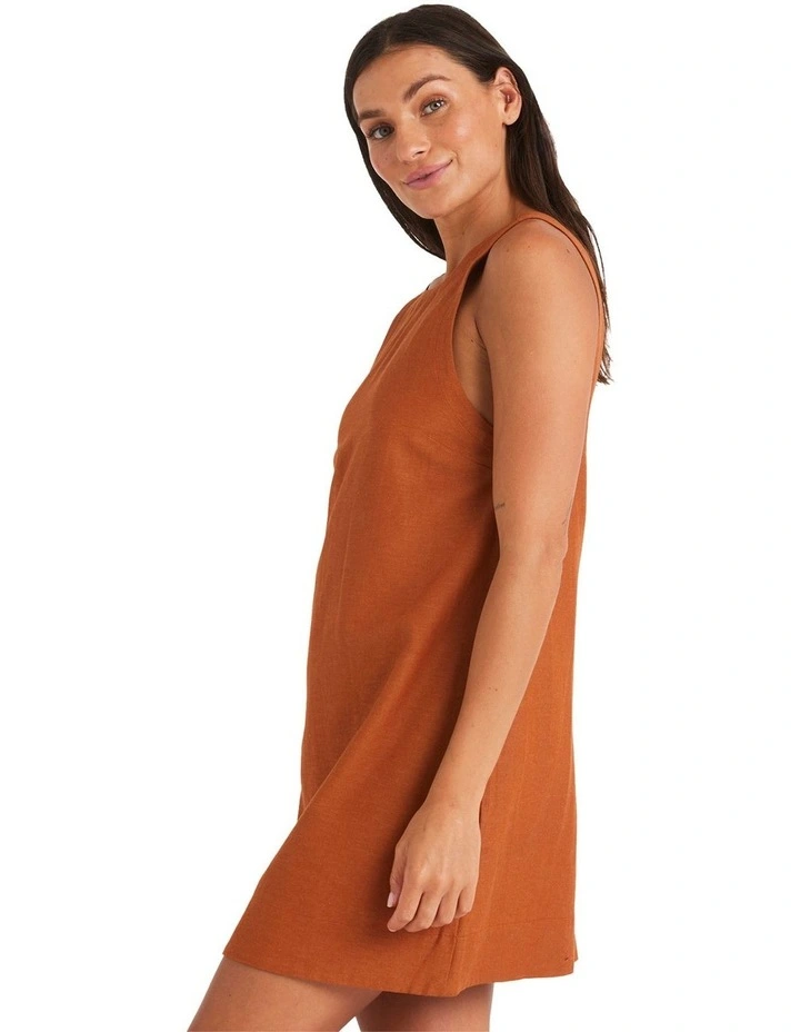 Lucky Charm Dress in Camel image 3