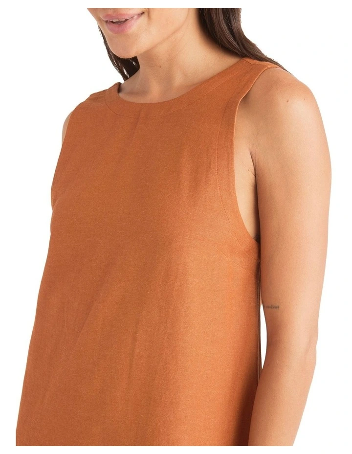 Lucky Charm Dress in Camel image 4