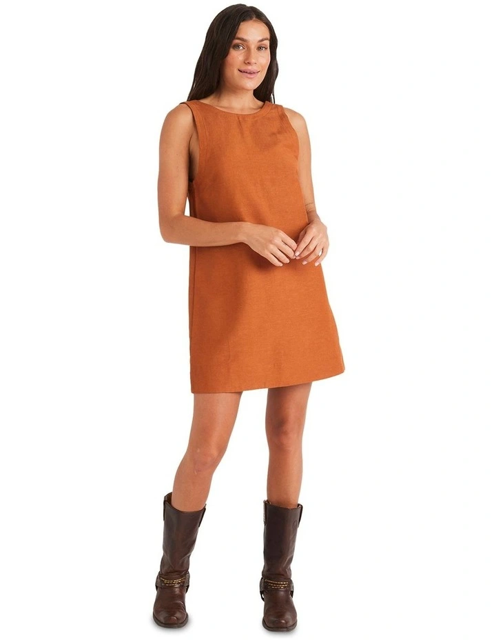 Lucky Charm Dress in Camel image 5