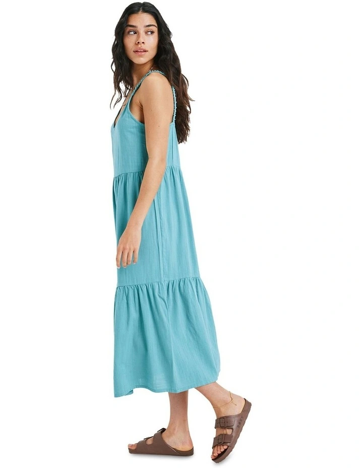 Waiting Line Midi Dress in Blue image 3
