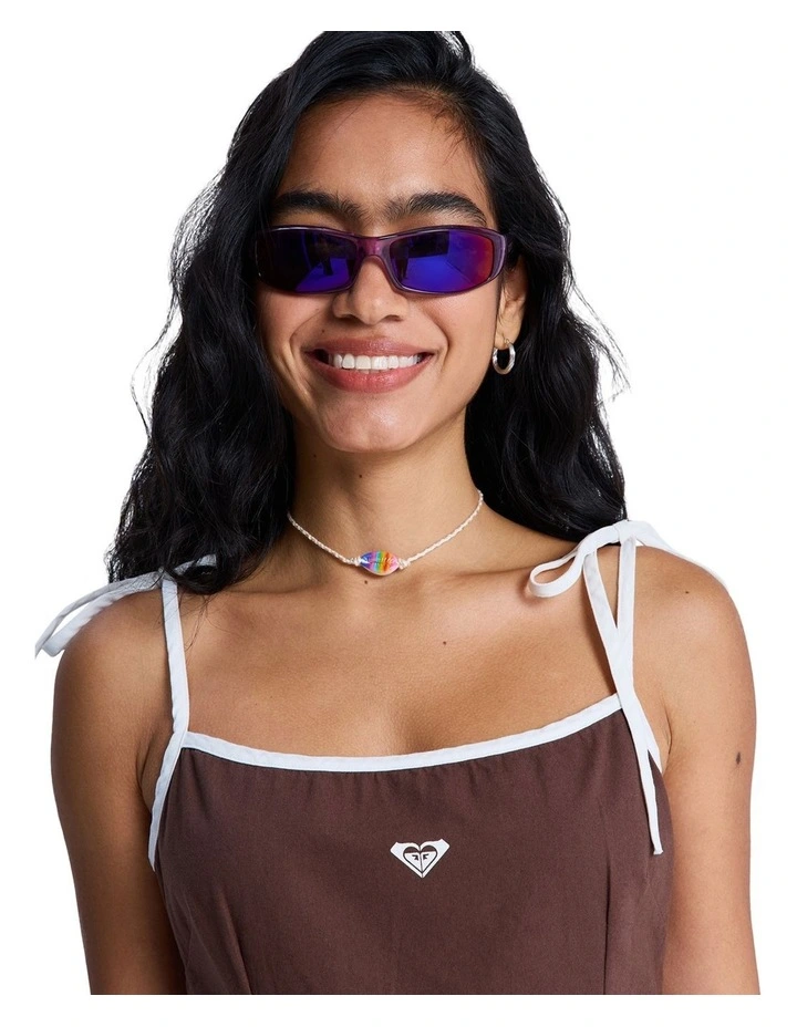 New Nostalgia Solid Mini Dress in Brown image 4