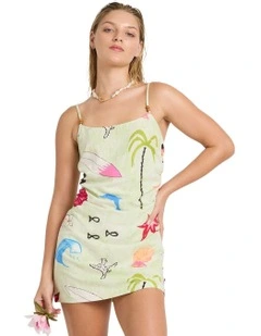 Lottie Hall Mini Dress in Green