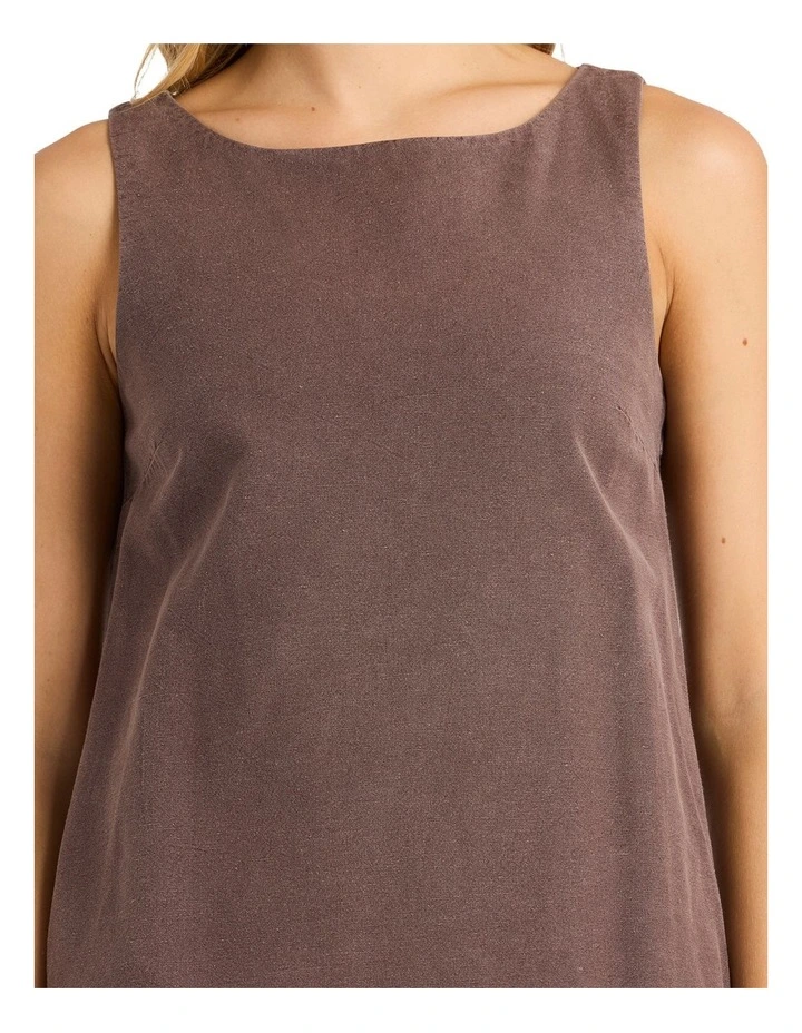 Sunset Bliss Mini Dress in Teak image 4