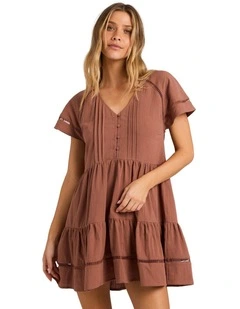 Juniper Mini Dress in Brownstone