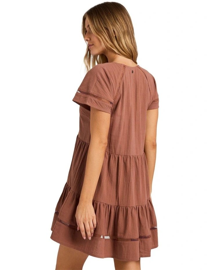 Juniper Mini Dress in Brownstone image 2