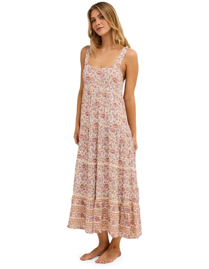 Forevermore Shine On Midi Dress in Light Pink Floral print image 3