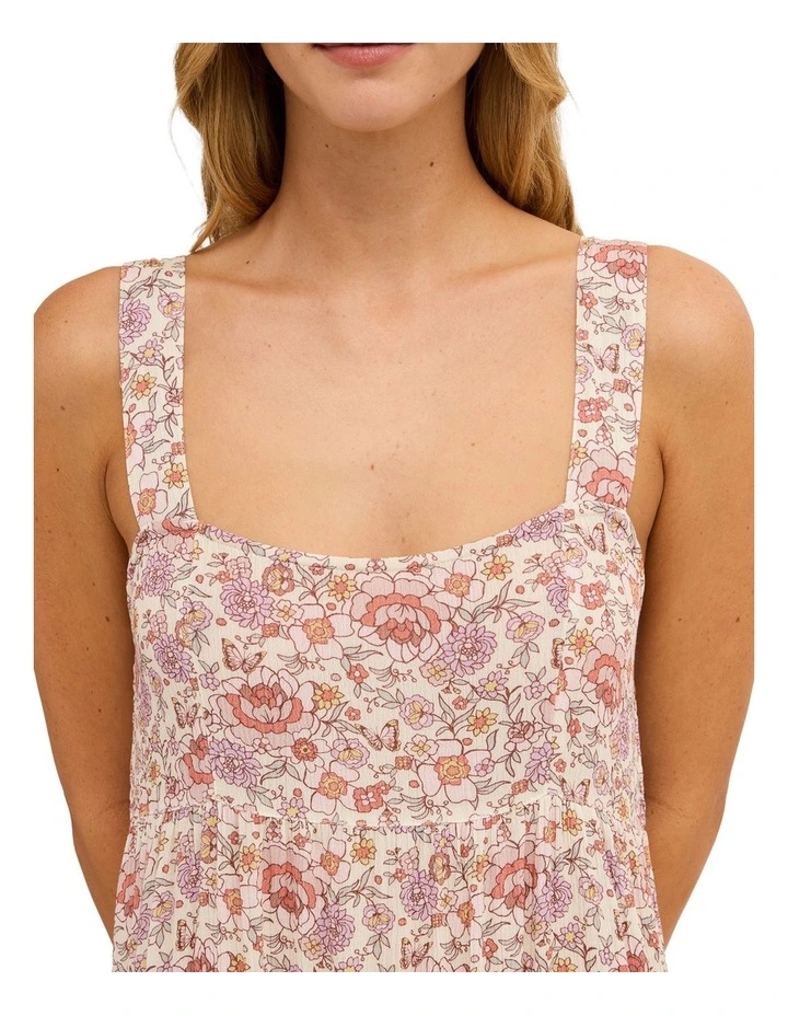 Forevermore Shine On Midi Dress in Light Pink Floral print image 4