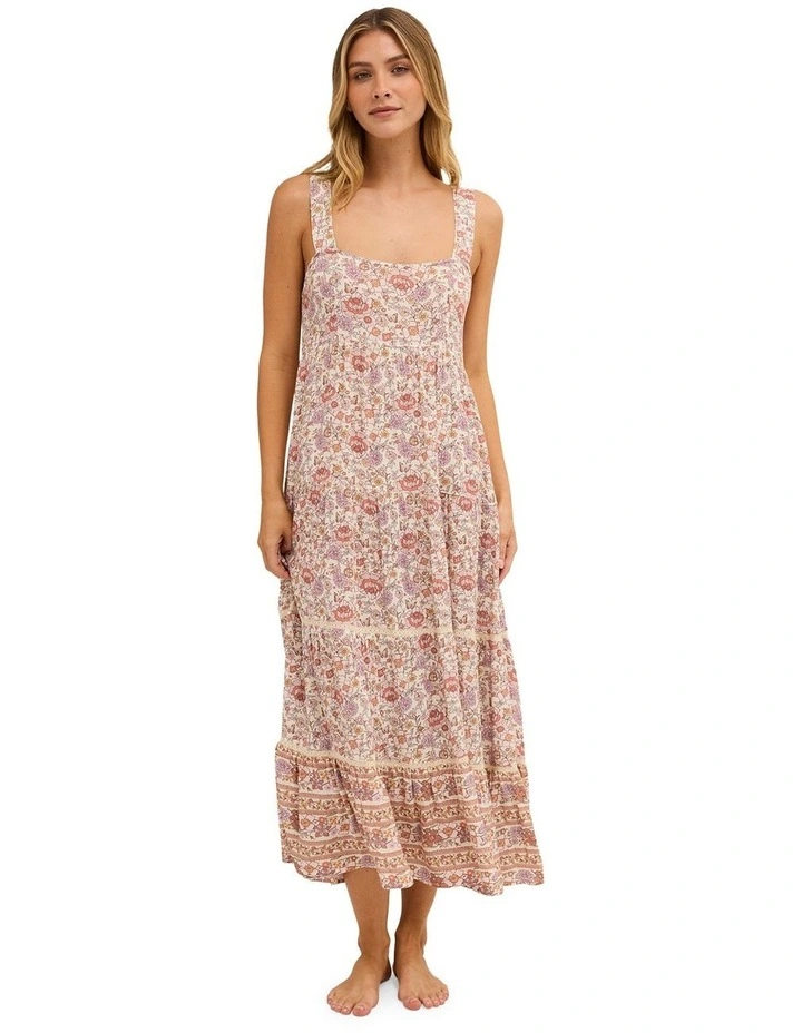 Forevermore Shine On Midi Dress in Light Pink Floral print image 5
