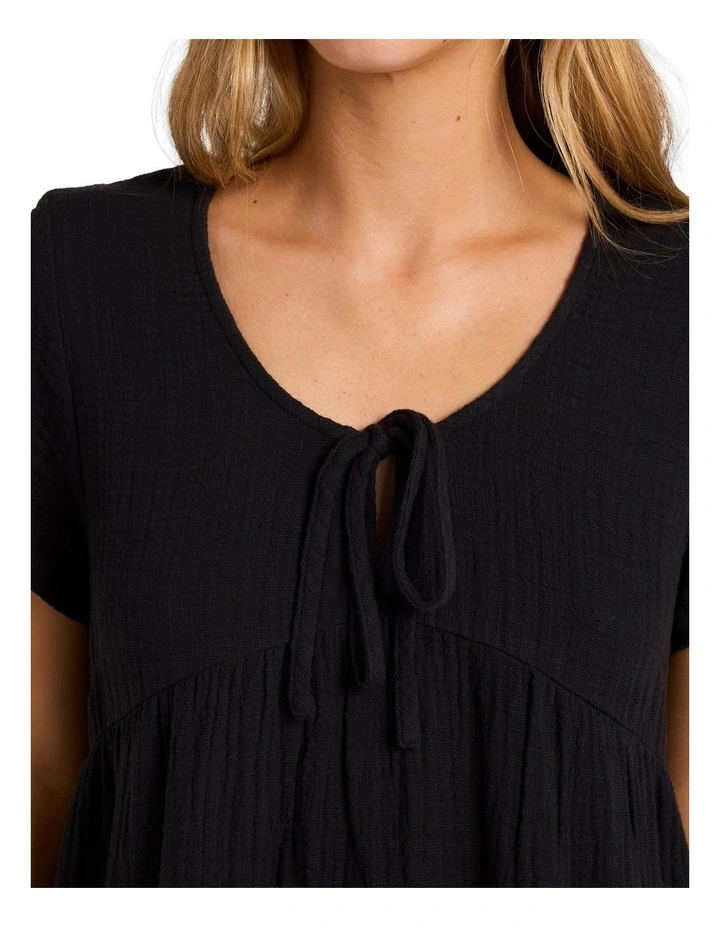 Sutton Mini Dress in Washed Black image 4