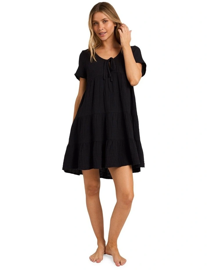 Sutton Mini Dress in Washed Black image 5