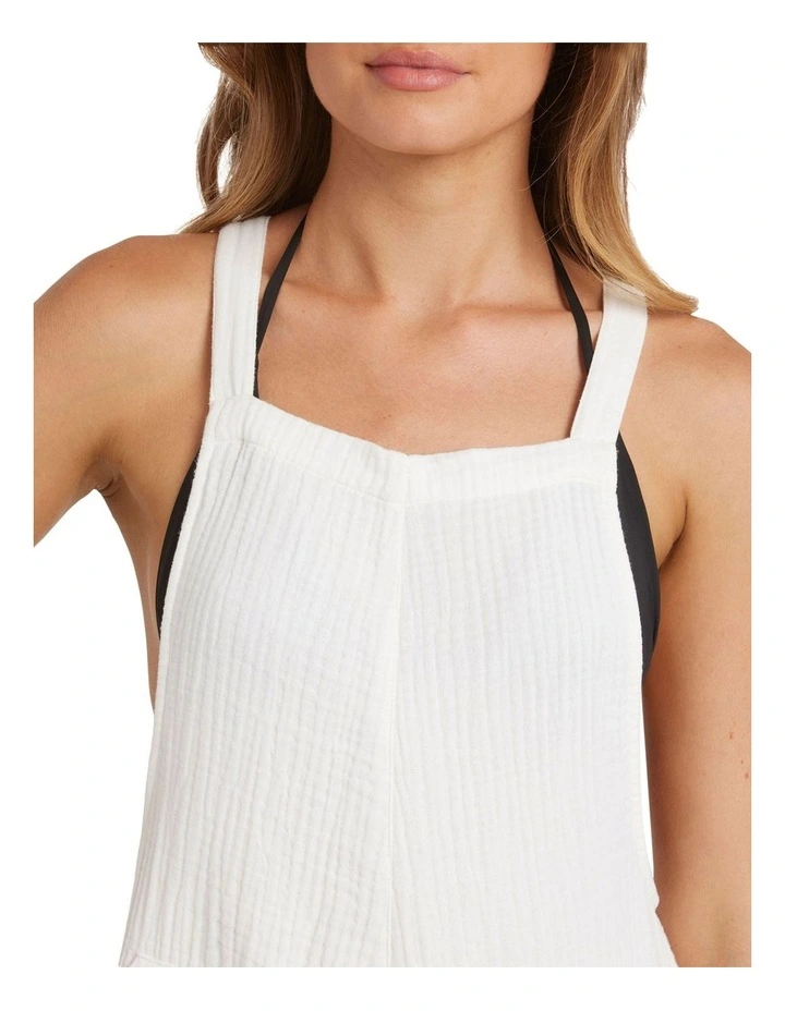 Beach Crush Romper in White image 4