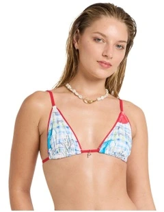 Lottie Hall Triangle Bikini Top in Multi