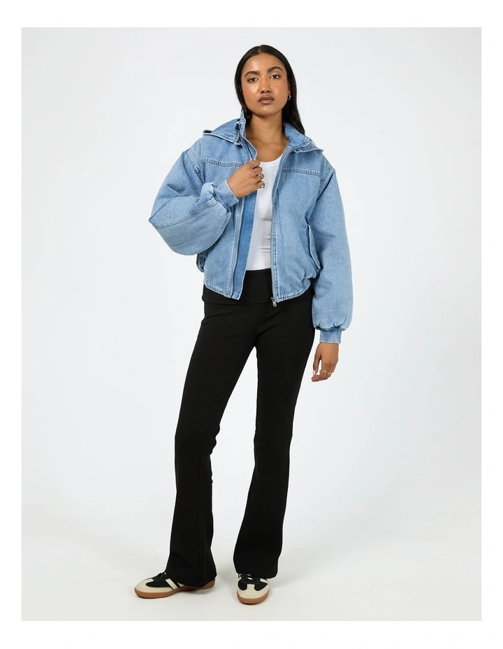 Brixton Denim Bomber in Blue image 3