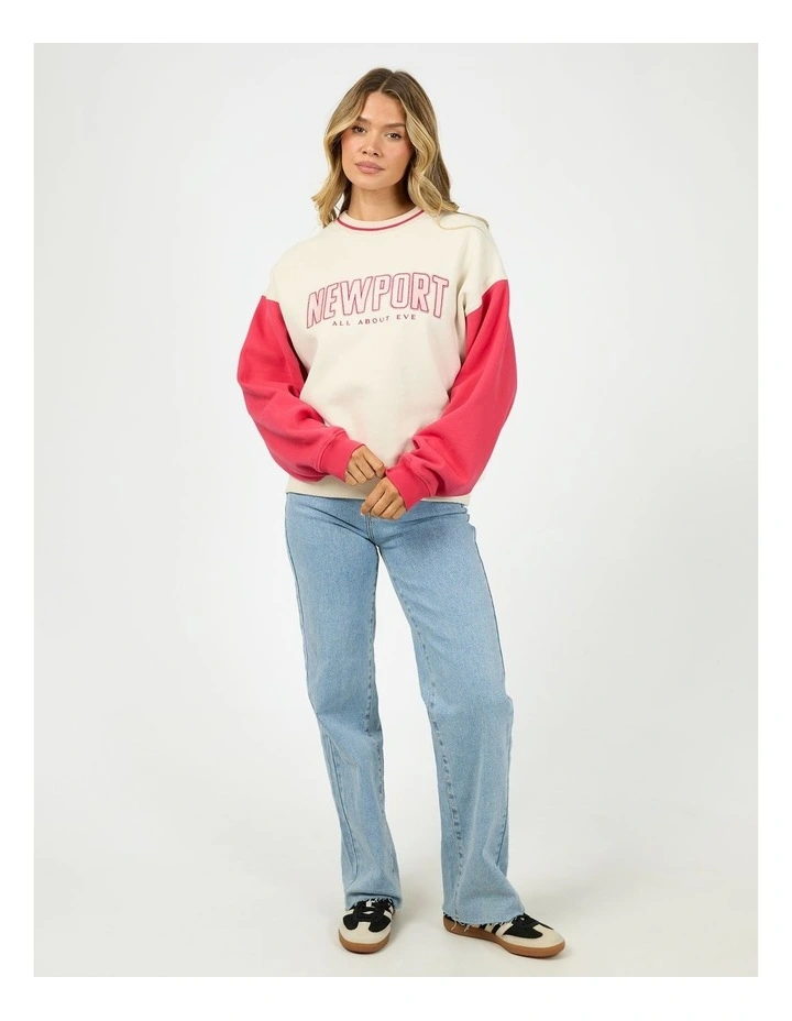 All About Eve Aria Box Crew Fashion Item Sweat Top 6476161.Nat / Natural image 3