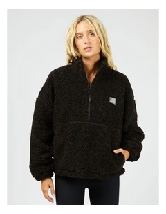 Into The Wild Fleece 1/4 Zip Jumper in Print
