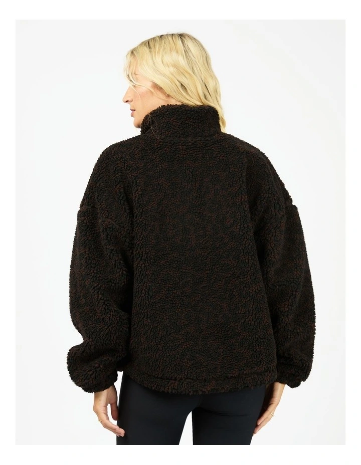 Into The Wild Fleece 1/4 Zip Jumper in Print image 2