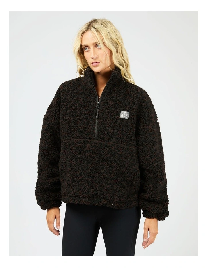 Into The Wild Fleece 1/4 Zip Jumper in Print image 3