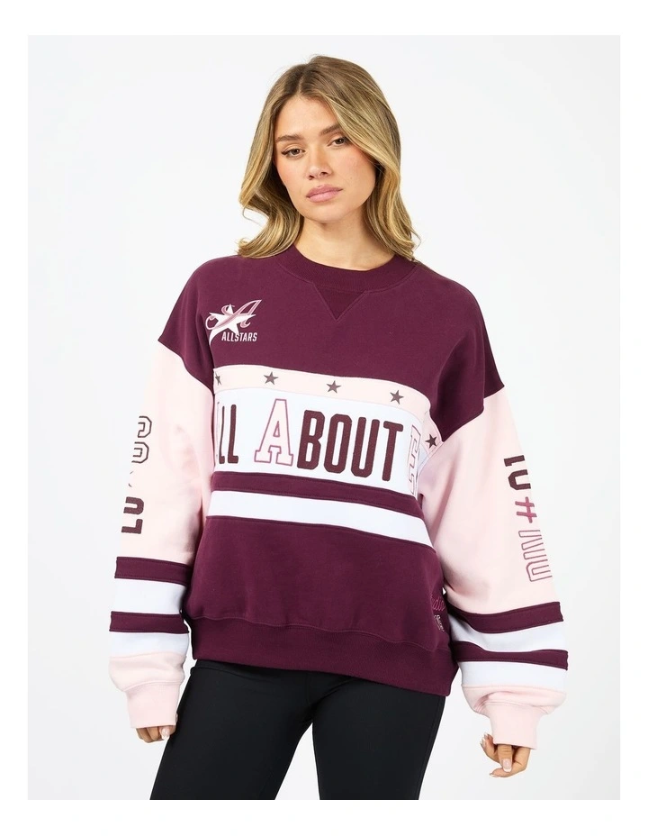Div One Panel Crew Neck Hoodie in Multi image 1