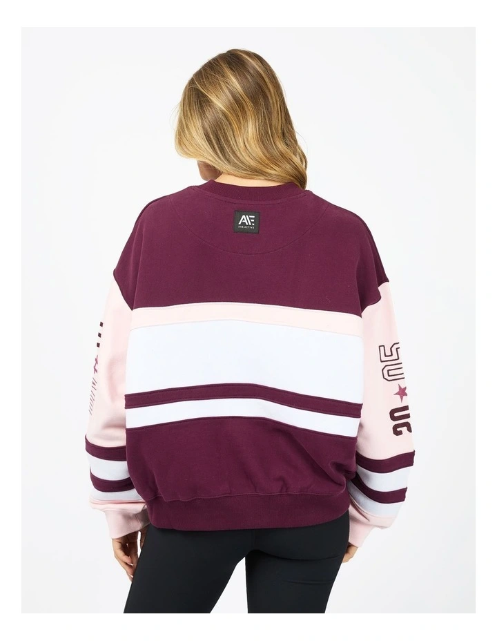 Div One Panel Crew Neck Hoodie in Multi image 2