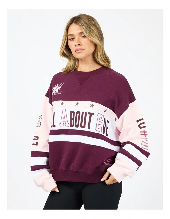 Div One Panel Crew Neck Hoodie in Multi image 3
