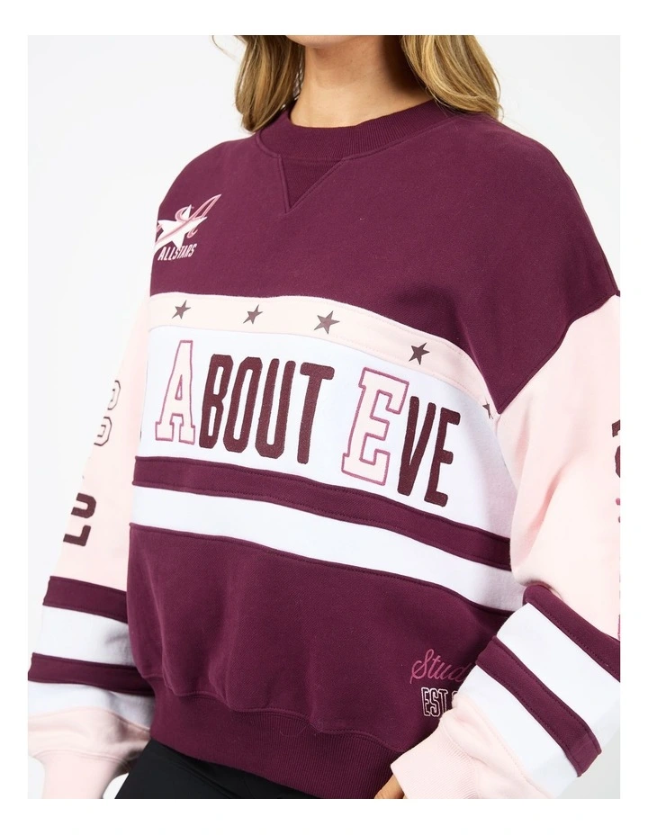 Div One Panel Crew Neck Hoodie in Multi image 4