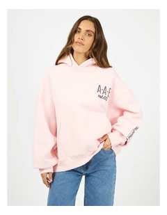 Cafe Box Hoodie in Pink