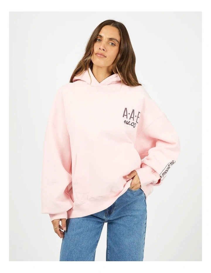 Cafe Box Hoodie in Pink image 1