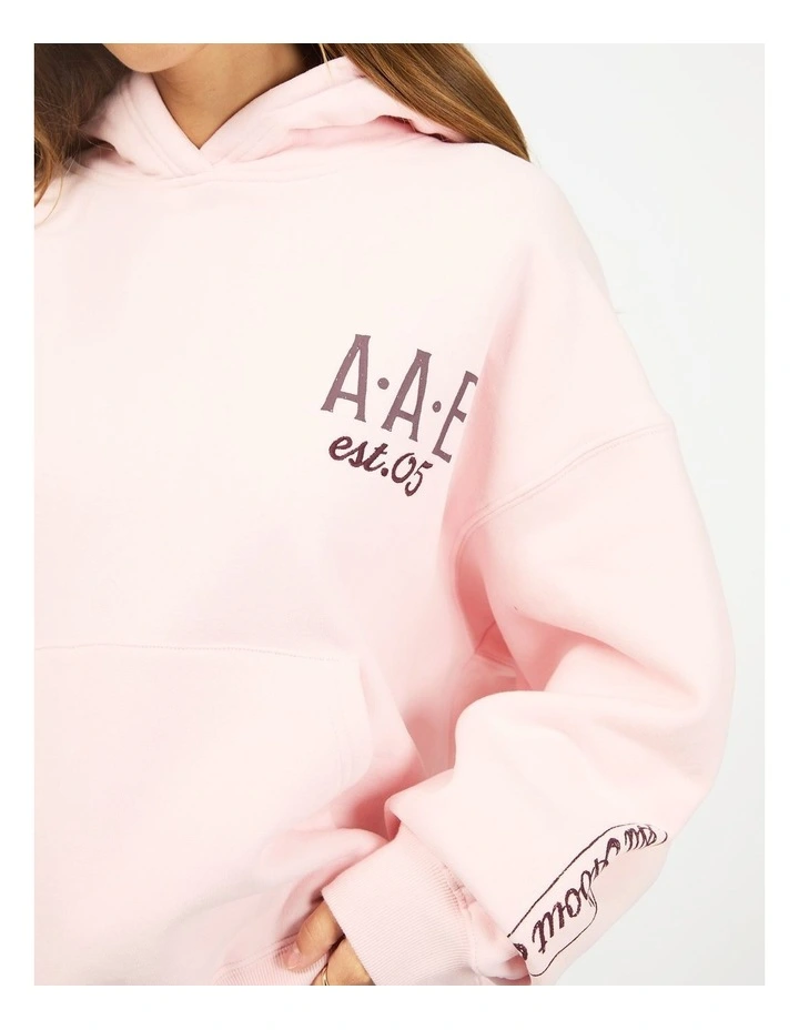 Cafe Box Hoodie in Pink image 4