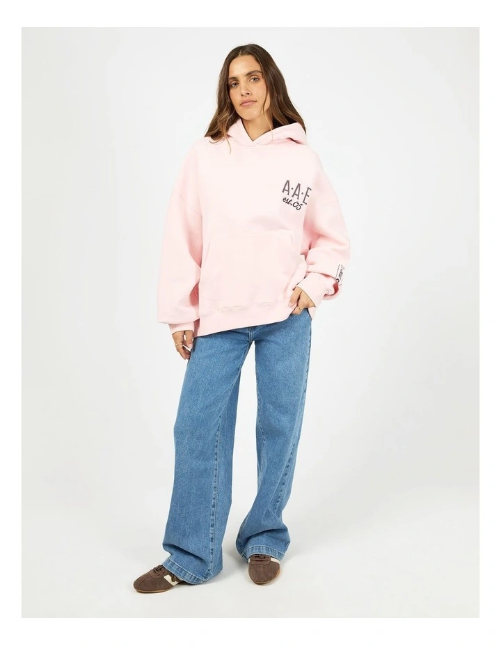 Cafe Box Hoodie in Pink image 5