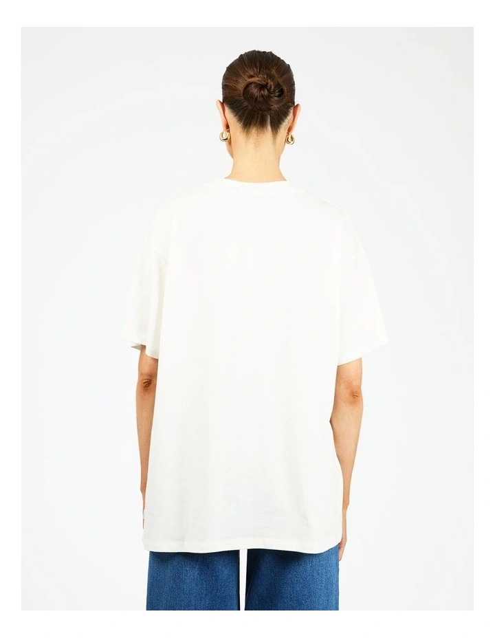 Rocky Mountains Relaxed Tee in Cream image 2