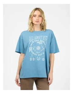 Into The Sunset Relaxed Tee in Blue