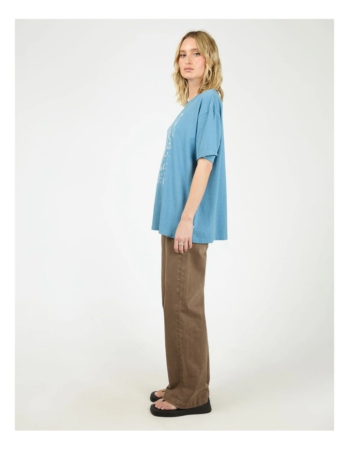 Into The Sunset Relaxed Tee in Blue image 6