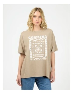 Costiera Relaxed Tee in Stone