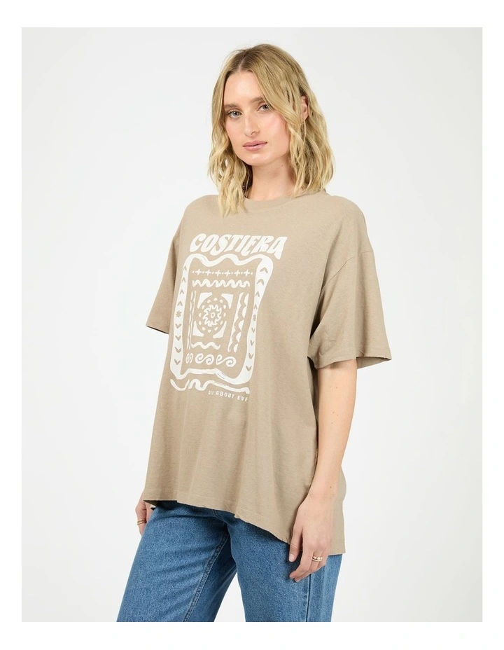 Costiera Relaxed Tee in Stone image 3