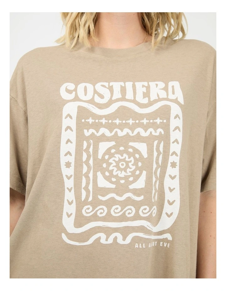 Costiera Relaxed Tee in Stone image 4