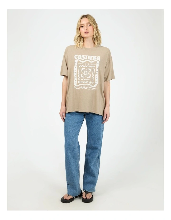 Costiera Relaxed Tee in Stone image 5
