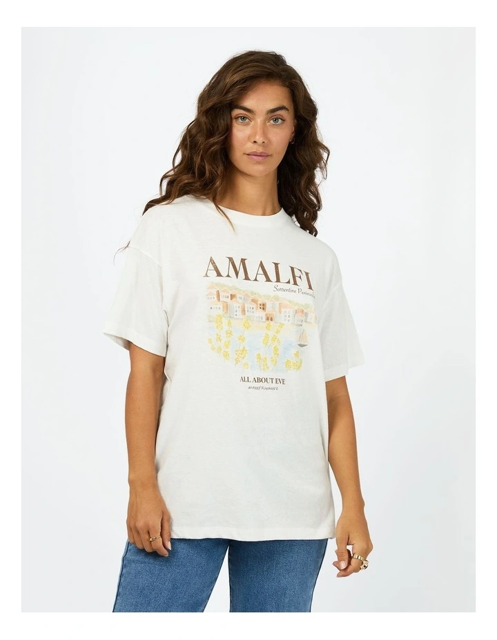 Amalfi Relaxed Tee in Vintage White image 1