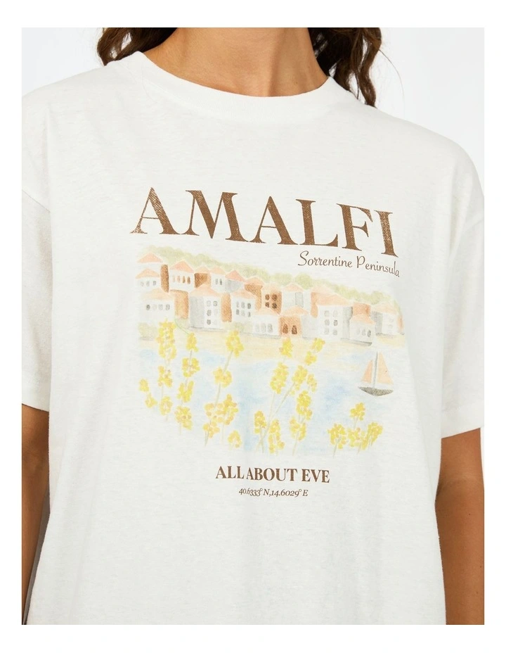 Amalfi Relaxed Tee in Vintage White image 3