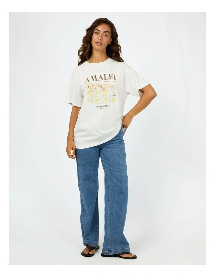 Amalfi Relaxed Tee in Vintage White image 4