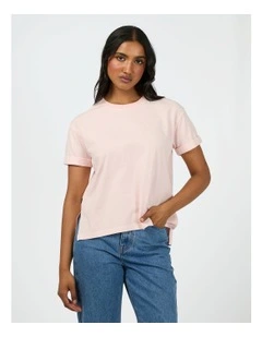 Washed Tee in Pink
