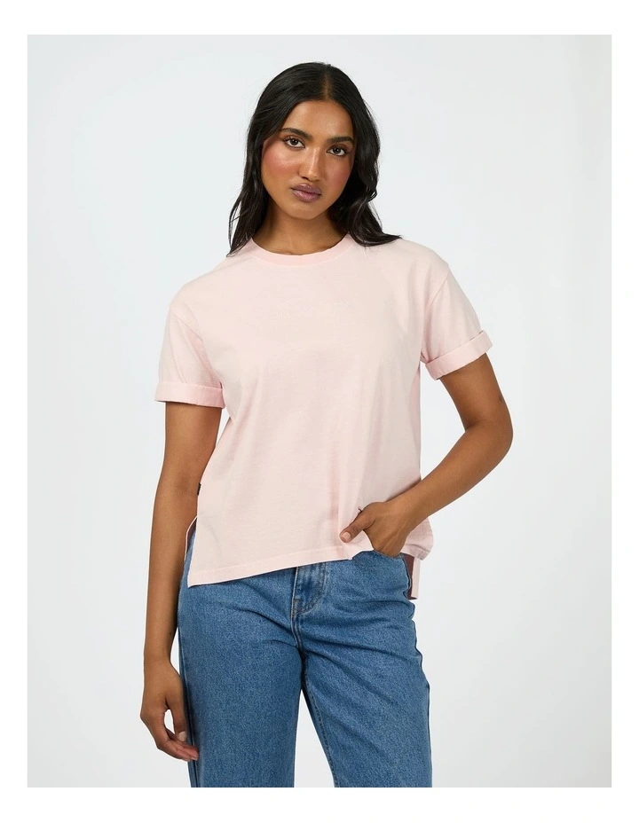 Washed Tee in Pink image 1