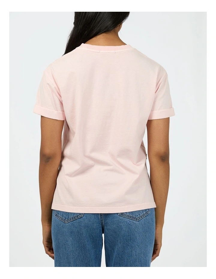 Washed Tee in Pink image 2