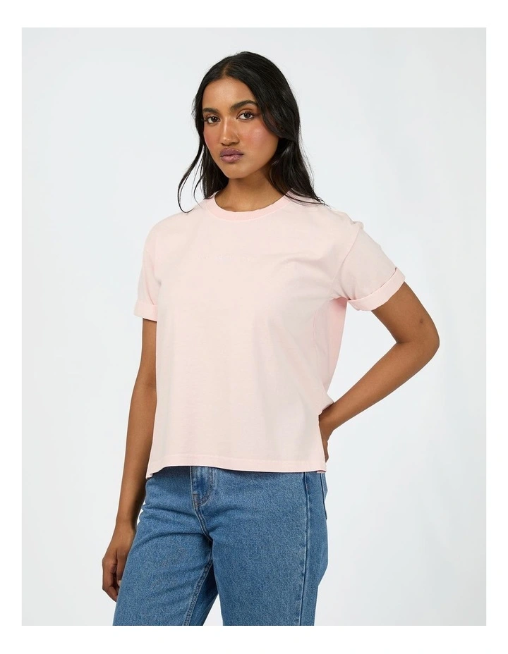Washed Tee in Pink image 3
