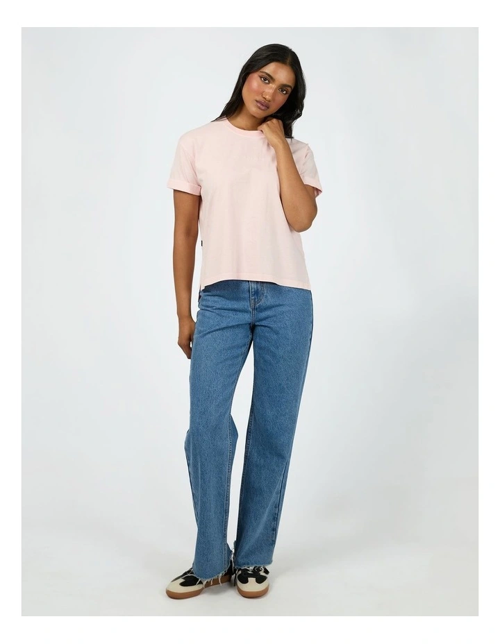 Washed Tee in Pink image 5