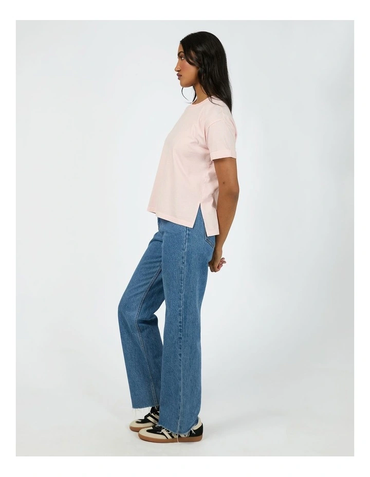 Washed Tee in Pink image 6