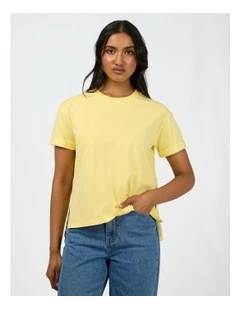 Aae Washed Tee in Lemon