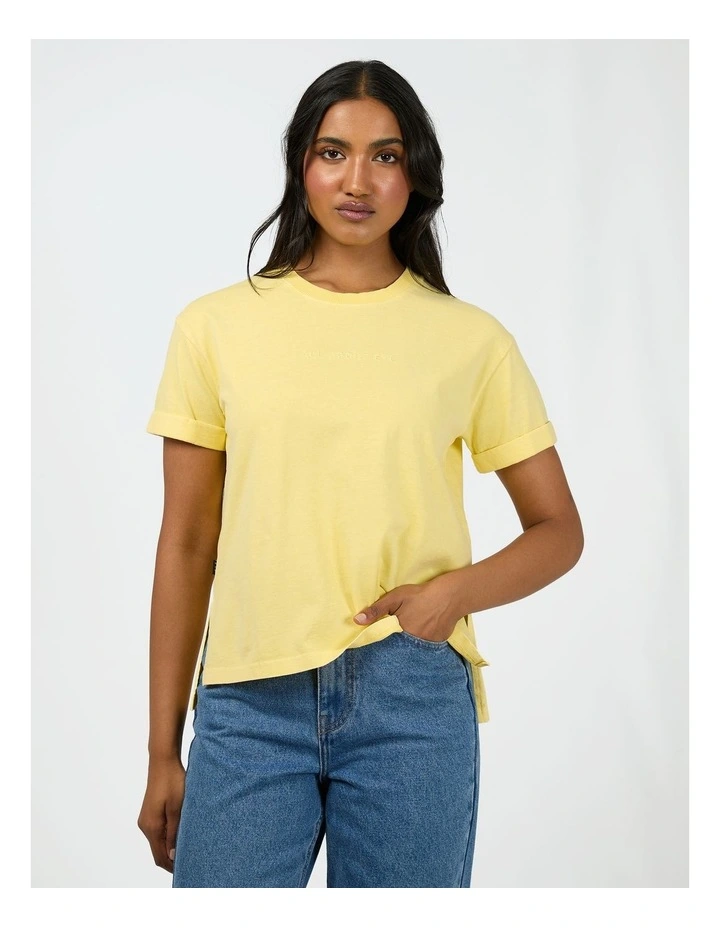 Aae Washed Tee in Lemon image 1