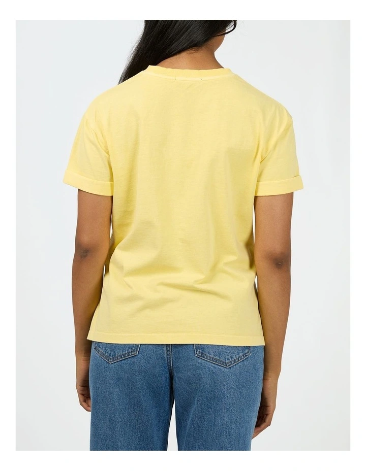Aae Washed Tee in Lemon image 2