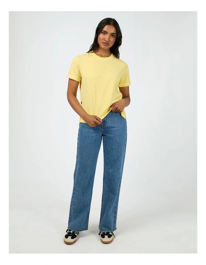 Aae Washed Tee in Lemon image 5